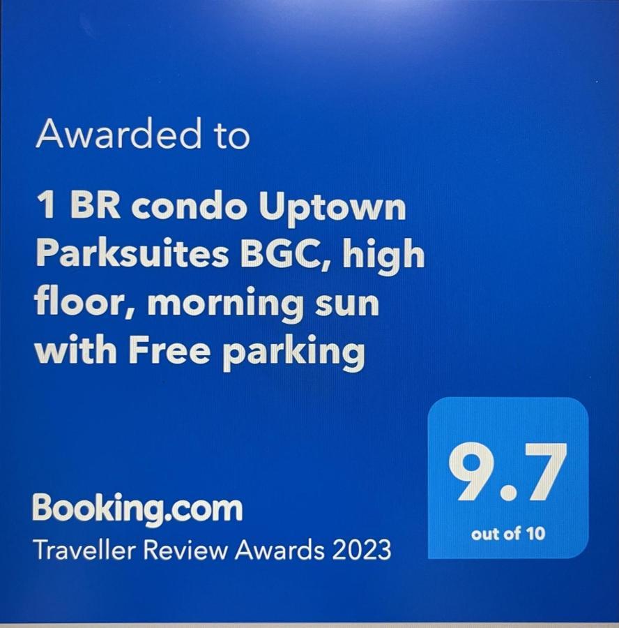 1 Bedroom Condo Uptown Parksuites Bgc, High Floor, Morning Sun Manila Bagian luar foto